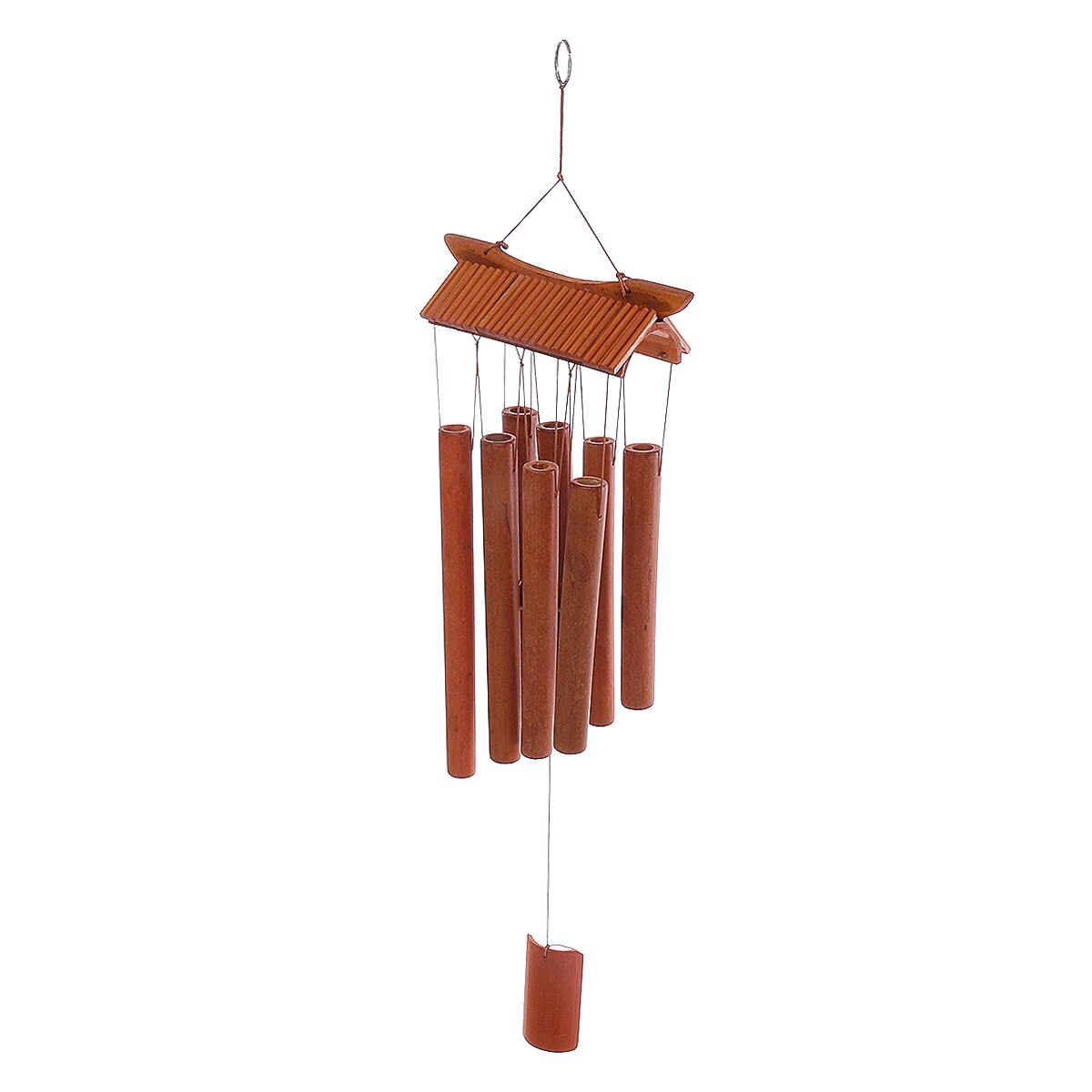 Outdoor Bamboe Windgong Yard Antieke Verbazingwekkende Tuin Buizen Bells Koper Yard Windchime Wall Opknoping Home Decor Windgong: Brown Roof