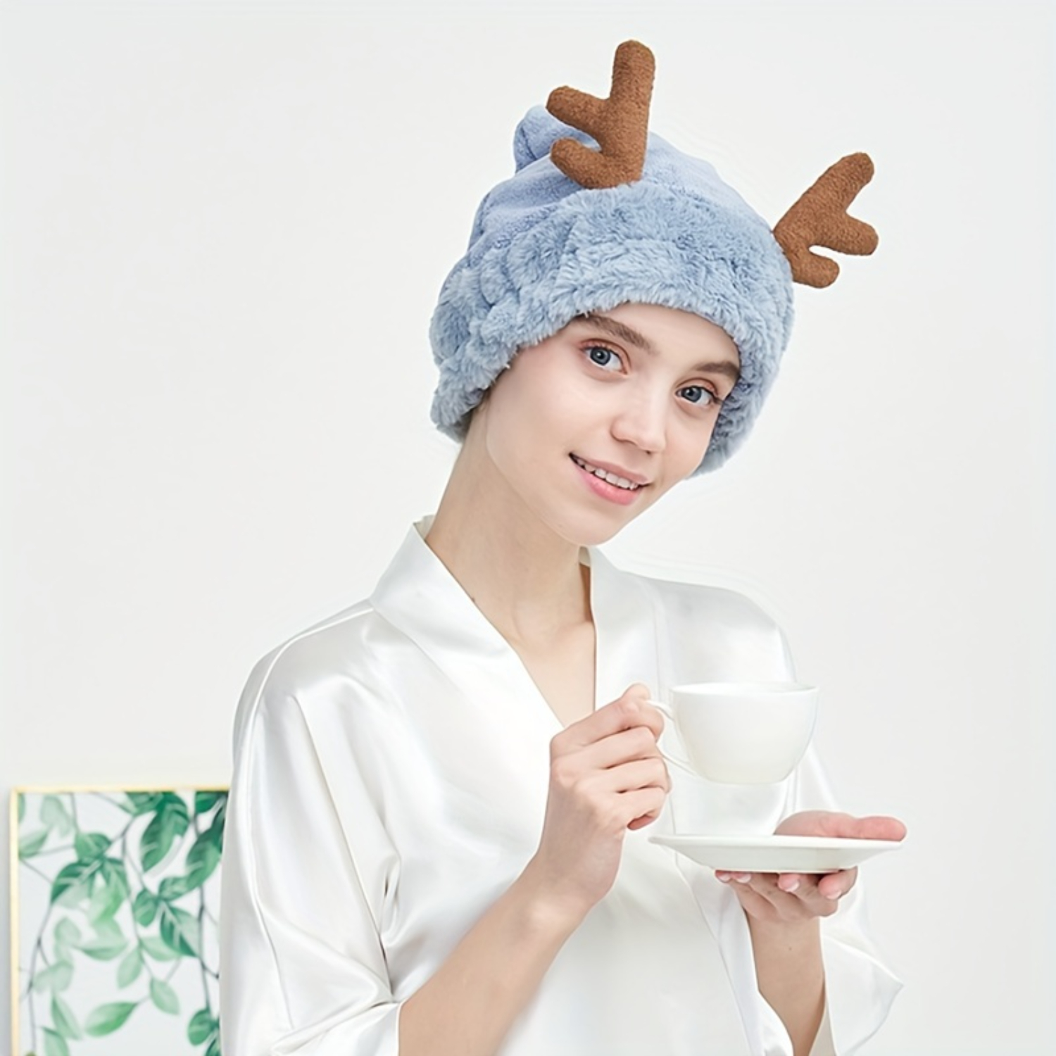 Haartrocknungshandtuch, dickes, Super saugfähiges, schnelltrocknendes kopftuch für damen, haartrocknungshandtuch, duschhandtuch: Schwarz