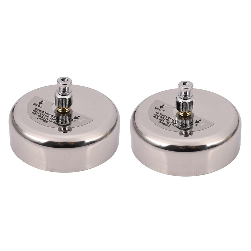 2X 2.8m stainless steel clothesline rope Retractable clothesline indoor Stainless Steel round Clothesline: Default Title