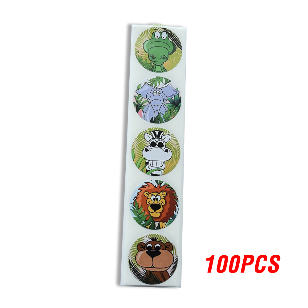 100-500pcs Spanish Reward Stickers Encouragement Sticker Roll For Kids Motivational Stickers With Cute Animals For Students: Burgundy