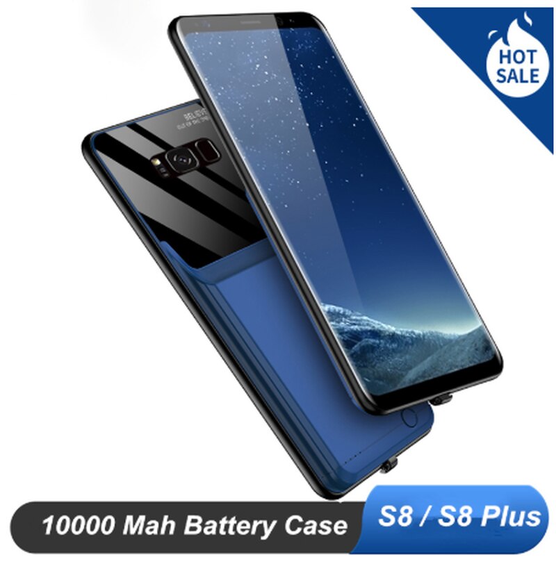 Leioua – coque de batterie 10000 Mah, étui de chargeur intelligent pour Samsung Galaxy S8 S8 Plus