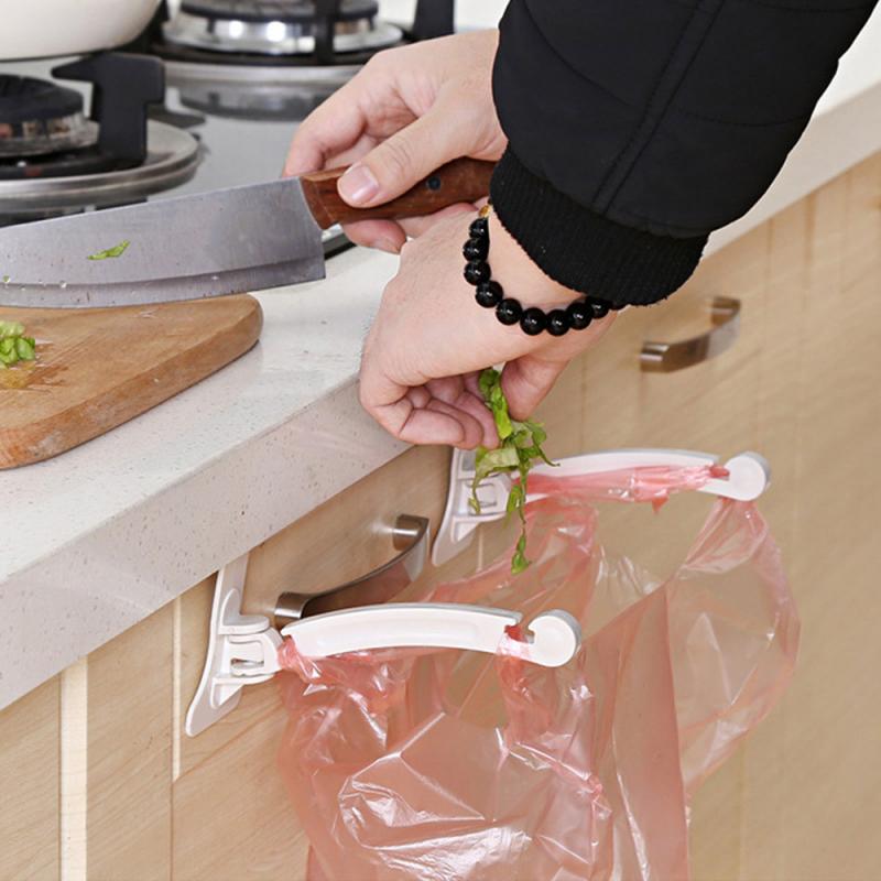 Kitchen Cabinet Door Hanging Trash Garbage Bin Can Rubbish Container Waste Bins Cupboard Kitchen Bathroom Hanging Holders Trash
