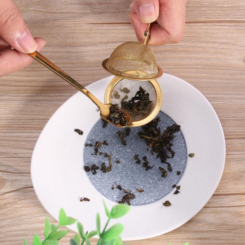 måke rustfritt stål tekanne krus te infuser sfære mesh te sil urte krydder filter diffusor teware te tilbehør