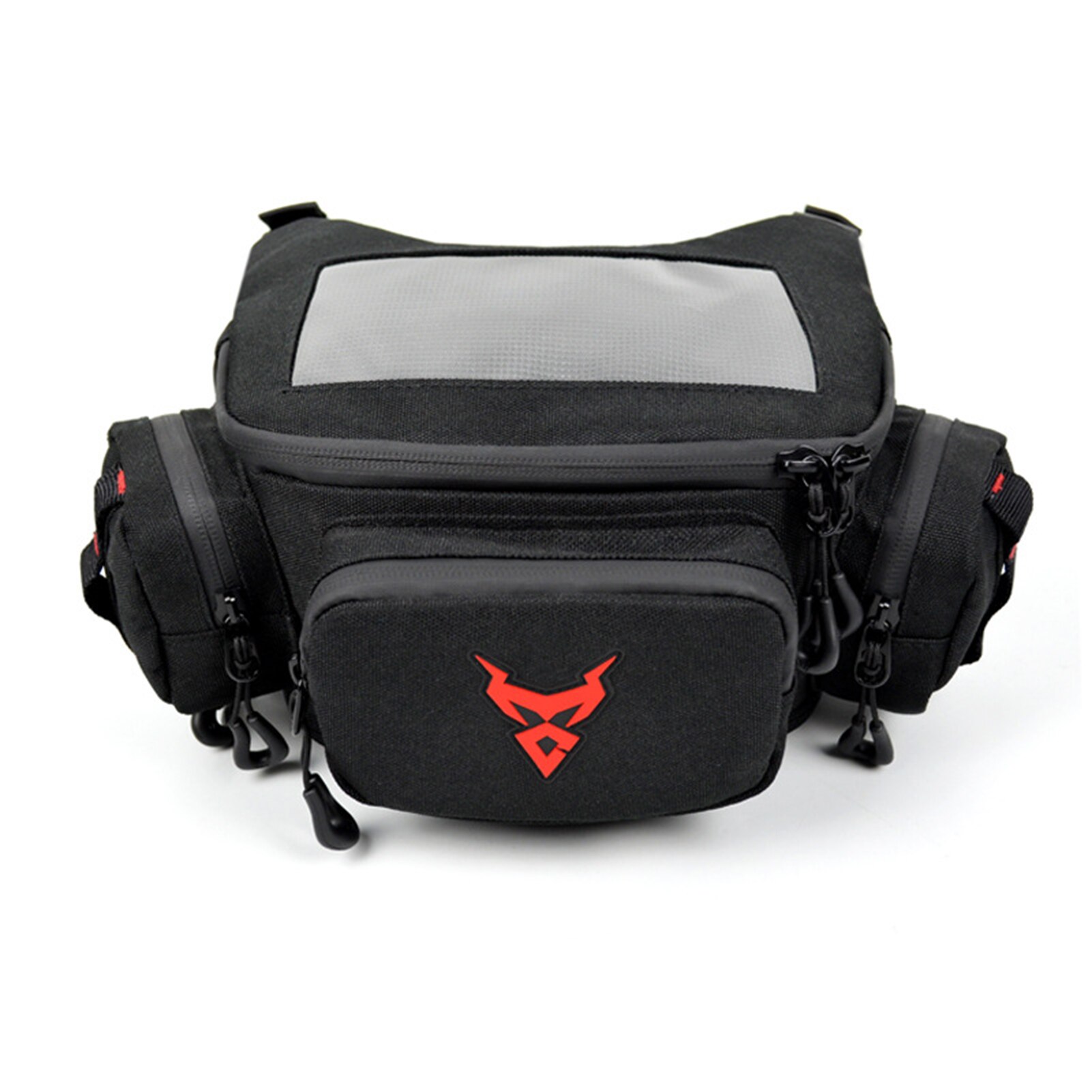 Touch Screen Motorcycle Bag Waterproof Motorcycle Navigation Bag: Red