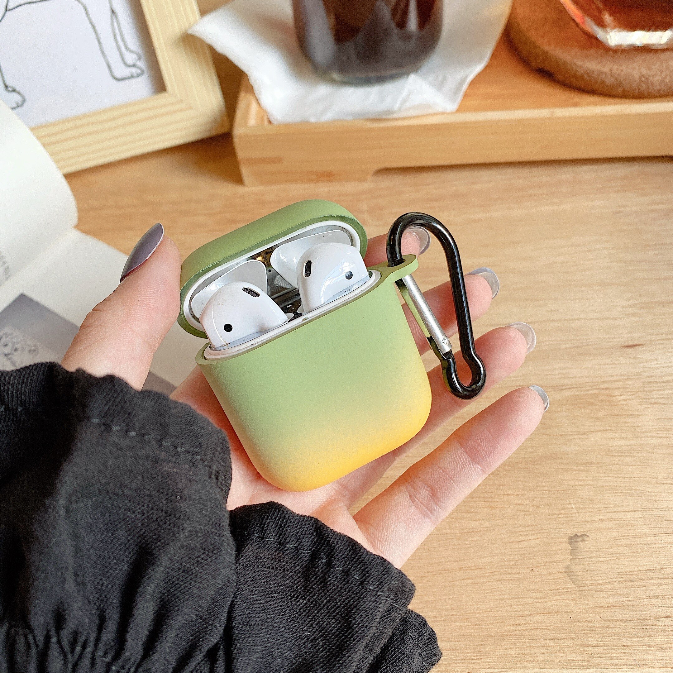 Funda de lujo para auriculares Apple AirPods Pro 3, cubierta bonita de Color caramelo con gradiente, funda protectora de silicona blanda con llavero, AirPods 2 1: 08 For Airpods 1 2