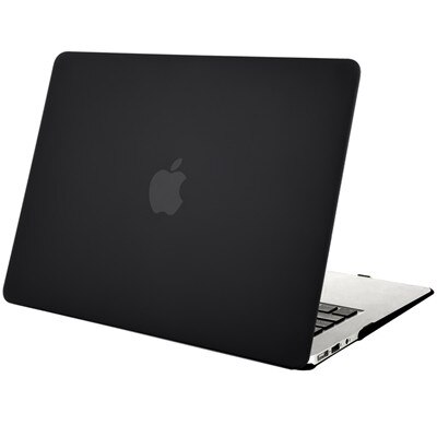 Mosiso duro caso capa sólida para macbook air 11 2017 2016 2015 2014 2013 a1465 a1370 mac ar netbbook coque capa acessórios: Black