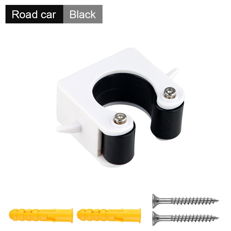 Bicycle Parking Rack Portable Mountain Bike Wall Buckle Mount Hook Indoor Screw Vertical Bike Storage Cycling Road Display Stand: Road Type Black