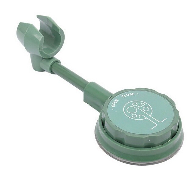 Douchekop Houder Flexibele Verstelbare Vacuüm Zuignap Douchekop Wall Mount Houder Voor Hand Held Douchekop: Green