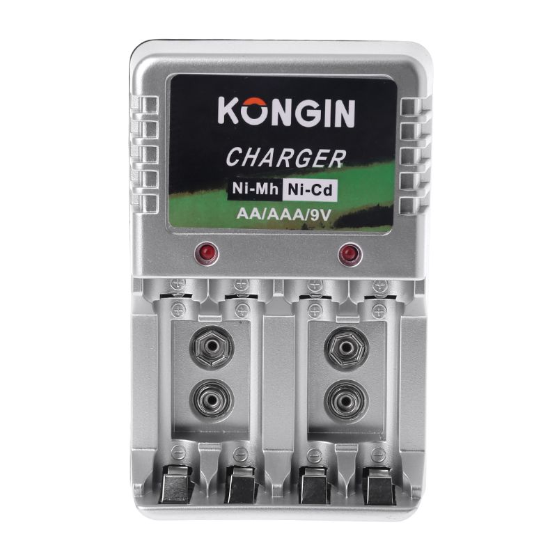 EU Plug Wall AA AAA 9V Ni-Mh Ni-Cd Rechargeable Battery Charger X7JC