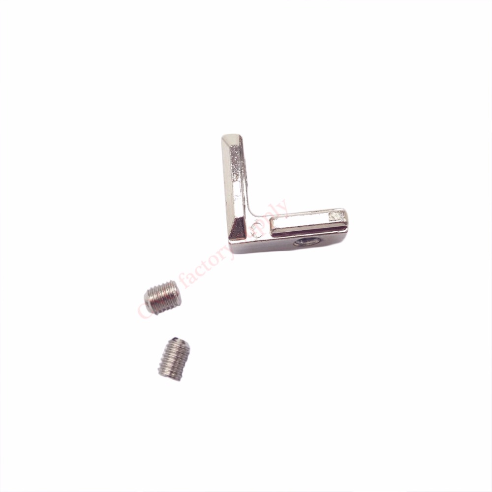 Hotsale T slot L type 90 Degree aluminum connector bracket fastener EU standard 20/30/40/45 series aluminum profile parts