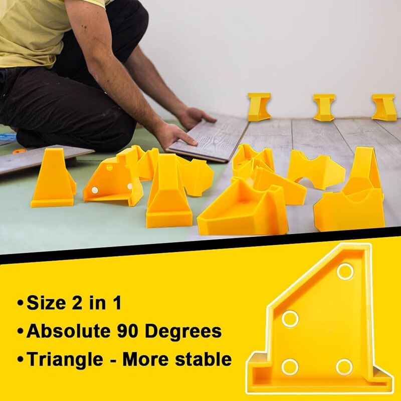 Laminate Flooring Tools, Flooring Installation Kit, Vinyl Flooring Tools - Tapping Block with Handle, 2 in 1 Spacers