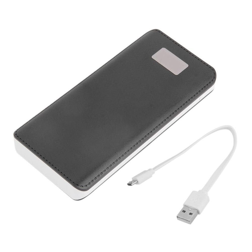 Chargeur de batterie externe de batterie externe de secours Ultra-mince Portable 300000mAh 4 Ports USB pour téléphones mobiles: Black