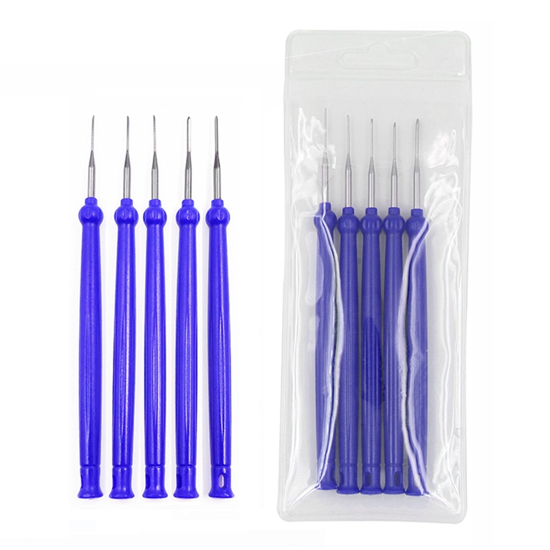 5pcs/Set Car Cable Wire Terminal Socket Plug Pin Removal Dismount Kit Crimp Connector Extractor Release Pin Cars Repair Tools