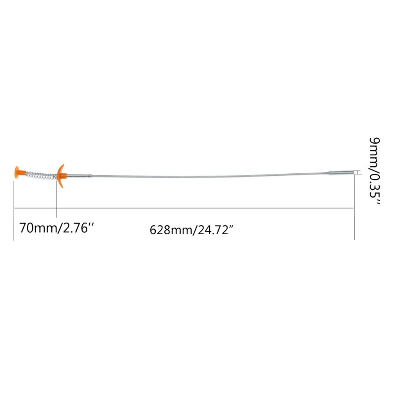 Flexible Long Reach Claw Pick Up Narrow Bend Curve Grabber Tool Spring Grip 60cm