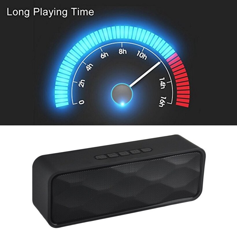 Haut-parleur Bluetooth de table Portable ABS HiFi stéréo boîte de son basse haut-parleur mains libres appel USB haut-parleurs de basse soutien TF USB