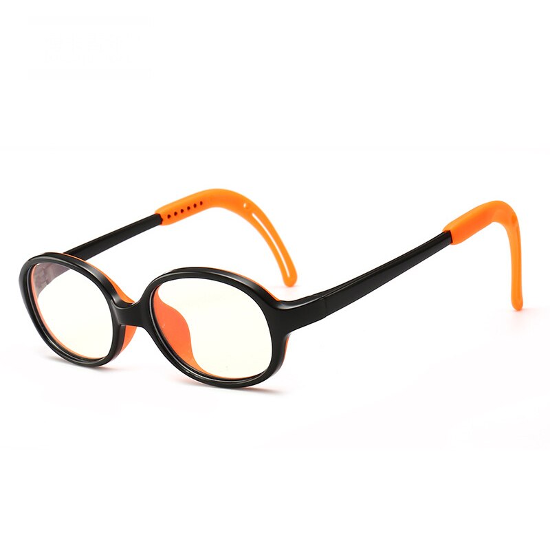 Iboode, nuevas gafas de protección contra luz azul para niños, espejo de cristal redondo de rayos lisos para niño y niña, armazón de gafas para ordenador, gafas ópticas claras, bonitas para niños: T5