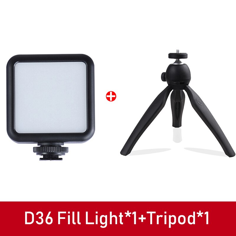Jumpflash Tripod Phone Stabilizer Holder Condenser Microphone LED Fill Light for Photo Video Selfie Camera Phone: C