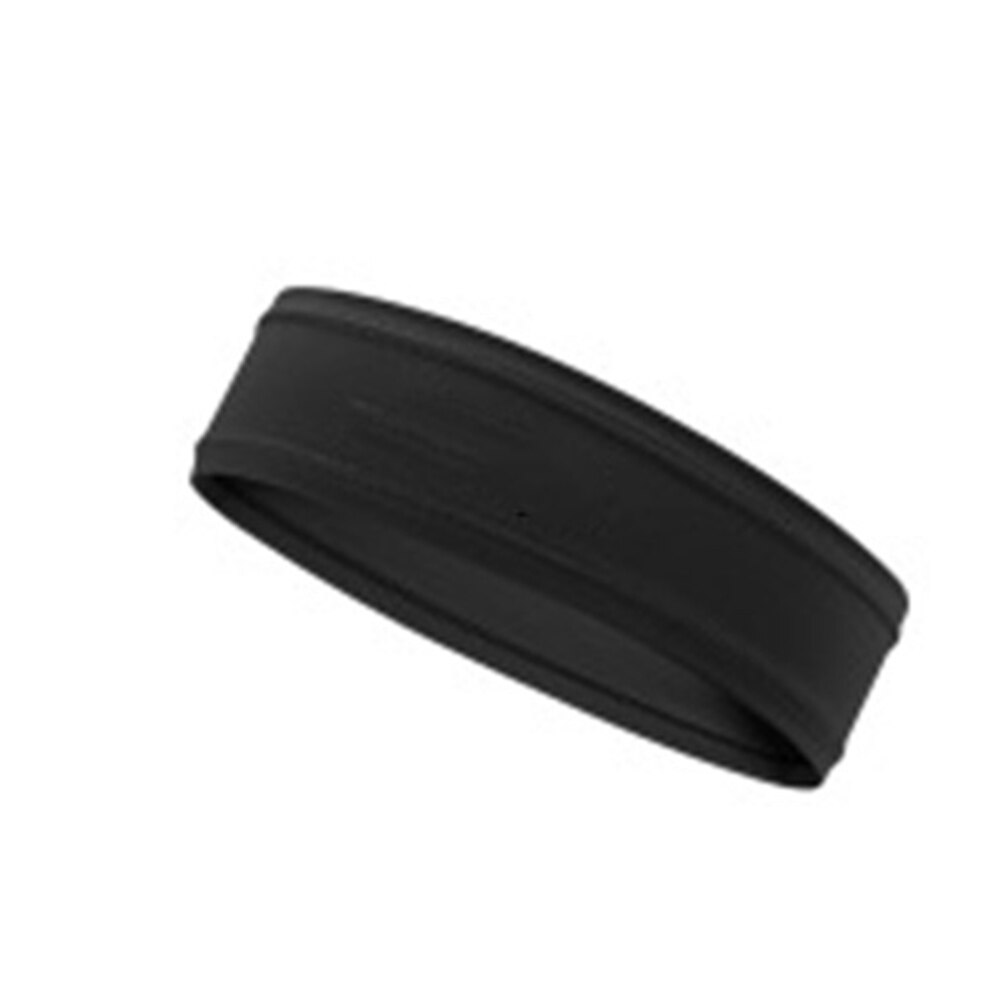 Bon sain Non Slip Sport bandeaux pour femmes hommes bandeau extensible doux séchage rapide léger entraînement bandeau d'exercice: Black