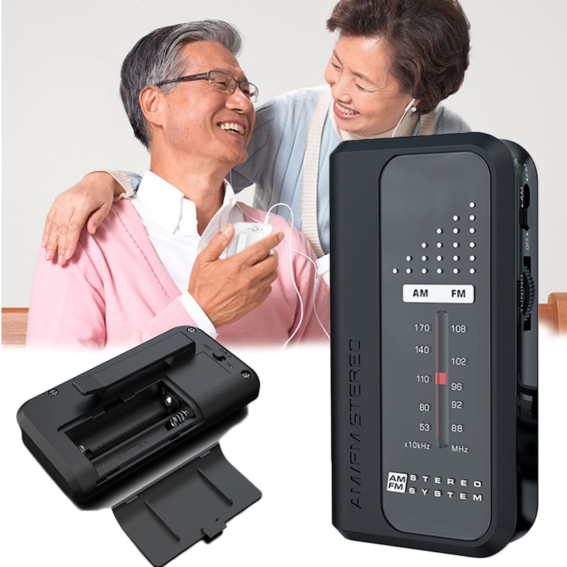 Portable Sport Radio Mini FM AM Radio Receiver Support DBS Bass Sound With Stereo Earphone