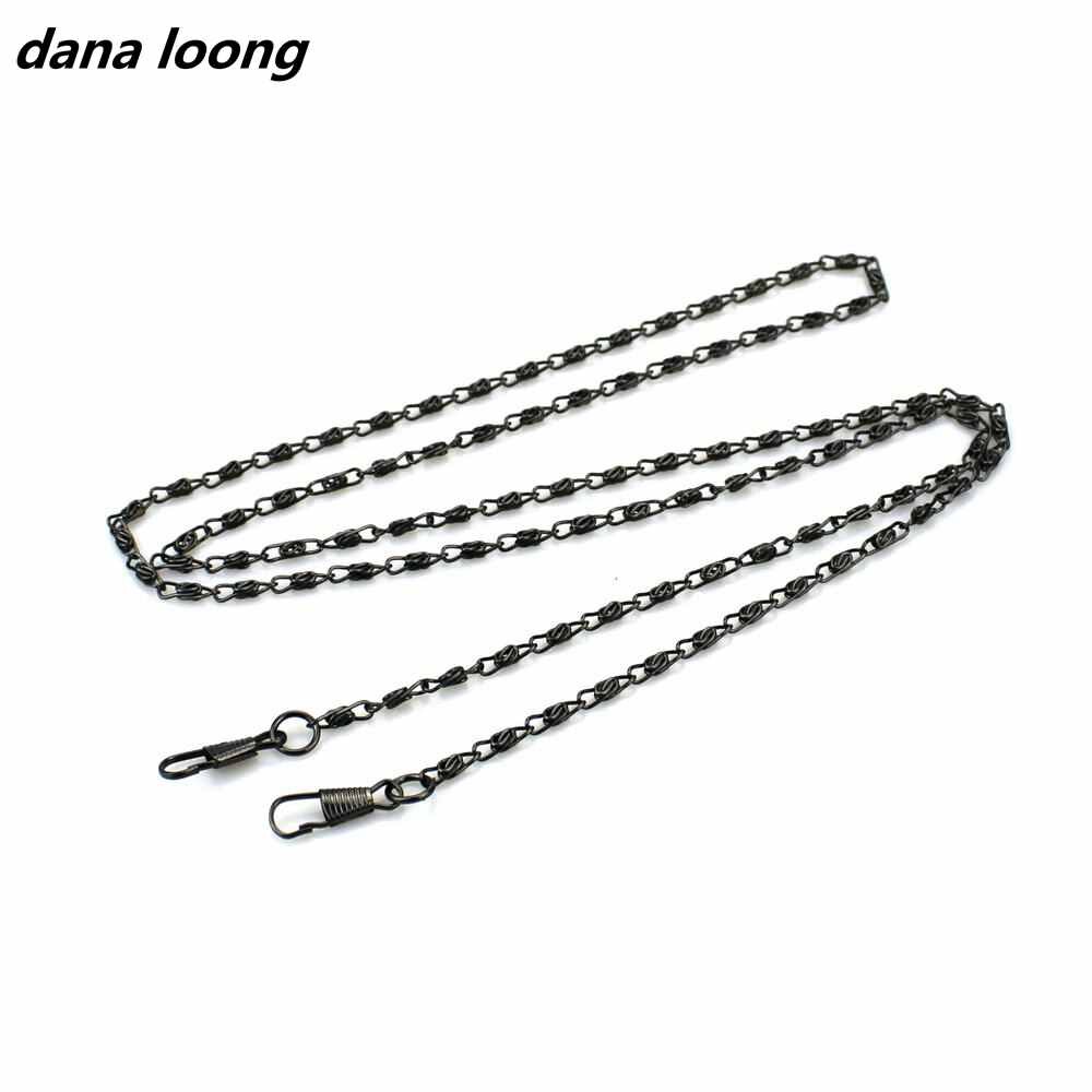 1 stück Über Länge 120 CM Breite 0,3 cm Ersatz Metall Verdreht Geldbörse Kette Für Schulter Kreuz Körper Handtaschen Tasche zubehör: Pistole Schwarz