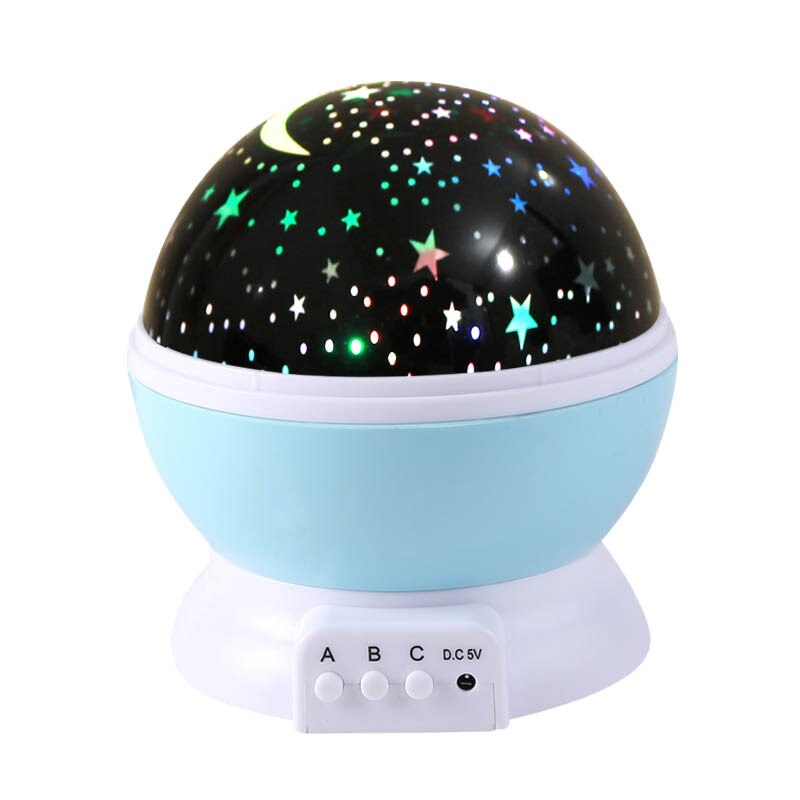 proyector de luz de noche LED cielo estrellado cielo luminoso juguetes luz de noche USB juguetes para niños: Azul cielo