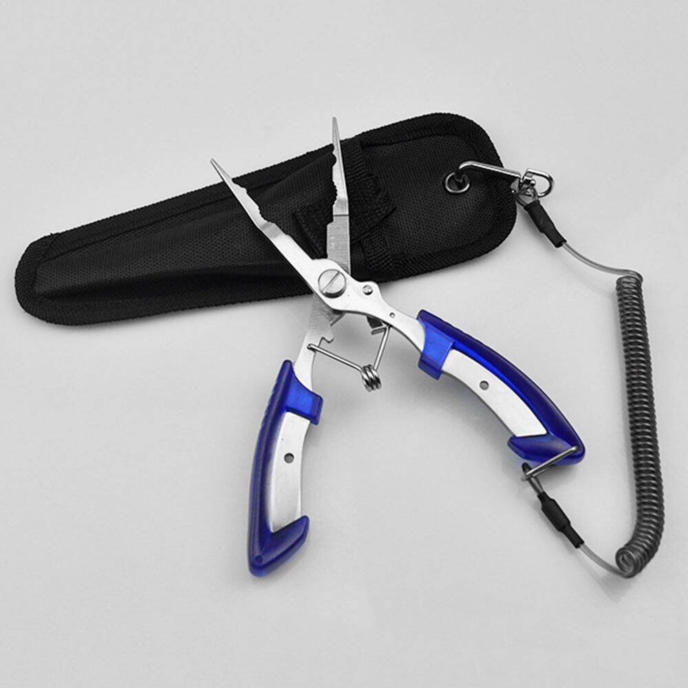 Rvs Vissen Tang Set Vissen Tang Schaar Line Cutter Hook Remover String Tool met Zak