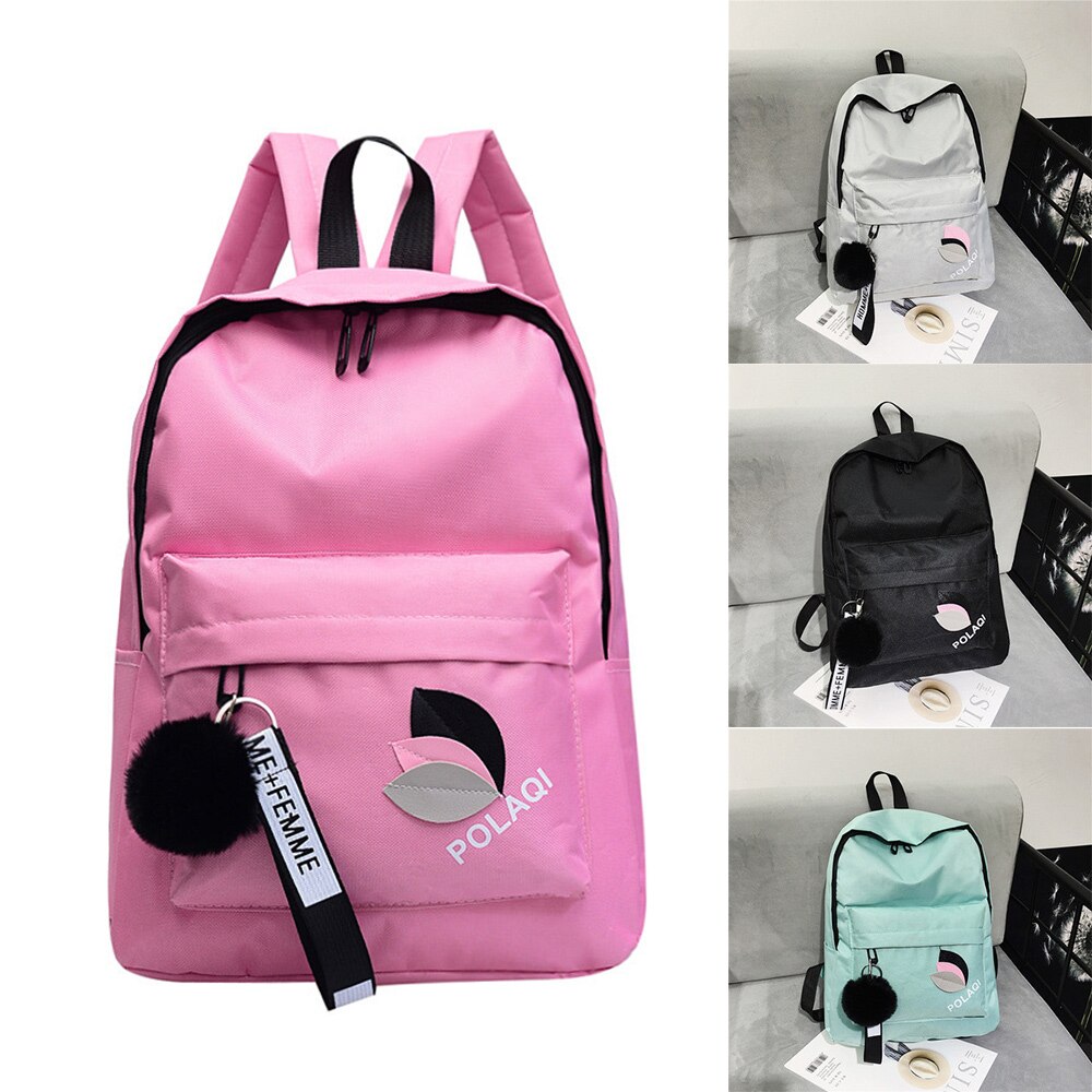 Women Shoulder Bag Women Canvas Backpack School Bags For Girls Rucksack Solid Backpacks Bags Travel