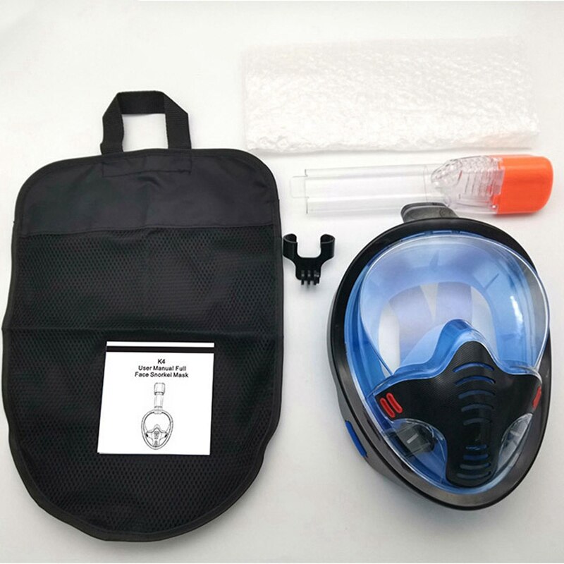 Volledige Gezicht Snorkel Masker Volwassen Snorkelen Masker Met Afneembare Camera Mount Zwemmen Training Duiken