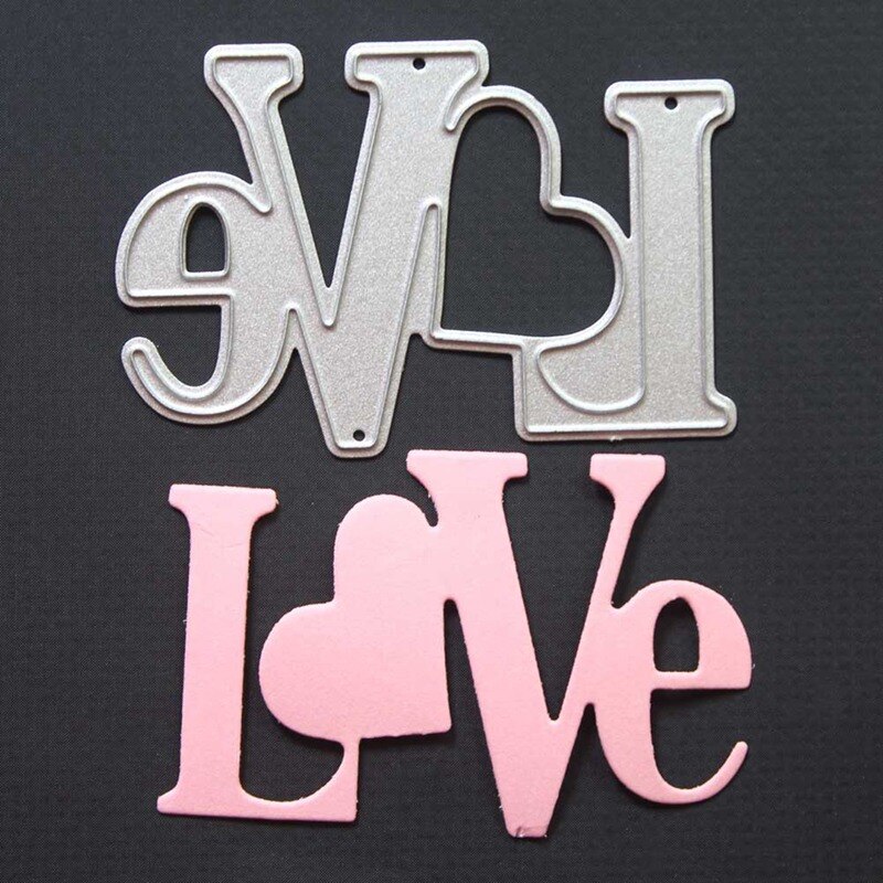 Corazón amor, corazón, pajarita de Metal, troqueles de corte para DIY, álbum de recortes, papel de álbum, manualidades decorativas para tarjetas en relieve