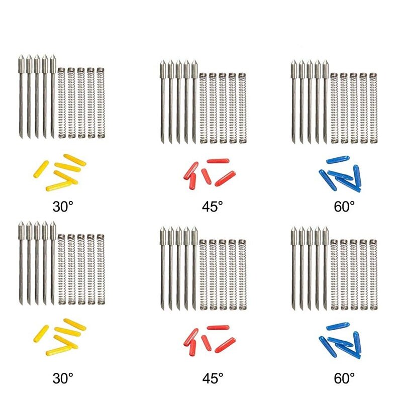30 / 45 / 60 Degree Engraving Knives for Cb09 Cb09U Graphtec Vinyl Cutter Plotter Cutting Blades 90Pcs