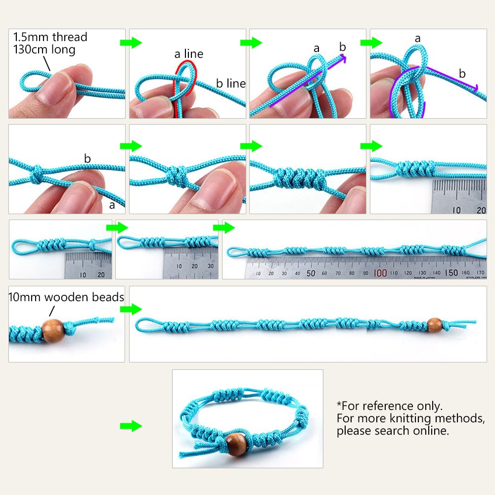 20M Shamballa Beads Bracelet Thread 1mm Polyester Cord Chinese Knot Macrame Rattail Cord For DIY Jewelry Findings