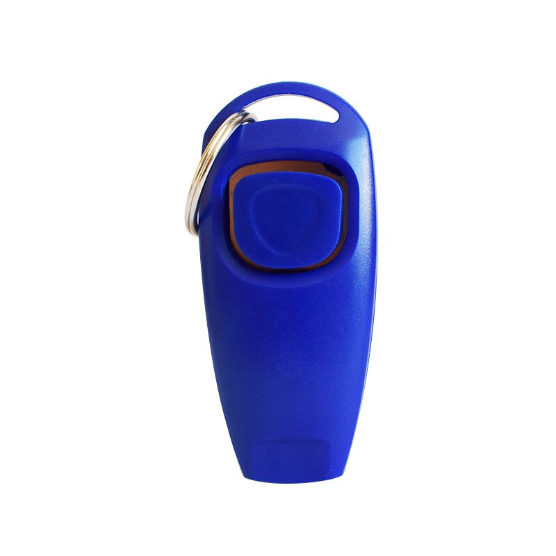 Dog Training Whistle Clicker Pet Dog Trainer Help Guide With Key Ring Treat Bags Dog Supplies: blue