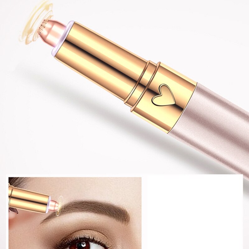 Draagbare, pijnloze usb elektrische wenkbrauwtrimmer, automatische wenkbrauw-epilator voor dames