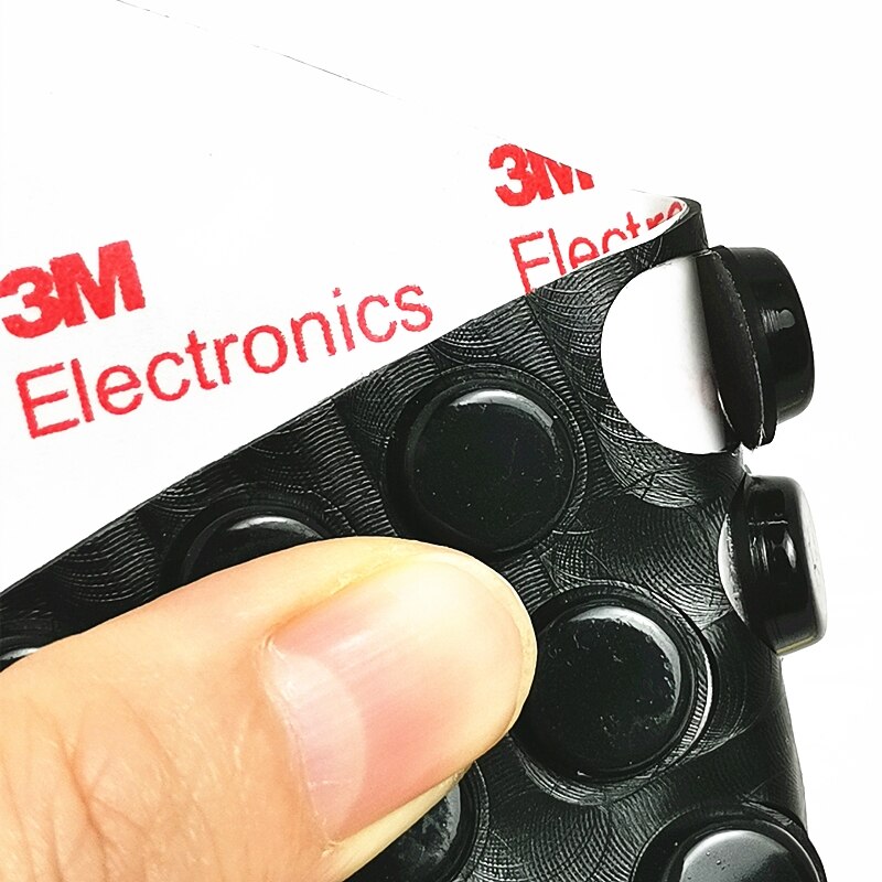 32 / 64 Grains 12x4mm Black Anti Slip Rubber Damper shock absorber self-adhesive Silicone Bumper feet pads Cabinet Door Stop