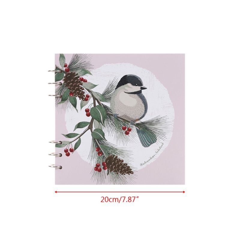 Akvarelpapir 20 ark malet vandfarve malebog kontor skole kunst forsyninger s størrelse