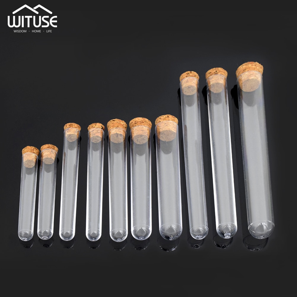 10 teile/paket Labor Glas Reagenzglas Mit Korken 15x150mm Labor Schule Pädagogisches Liefert