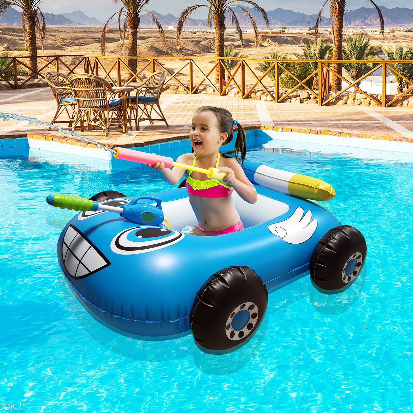 Anneau de natation gonflable pour bébé, pour enfants de 3 à 6 ans, flotteur de piscine d'été, jouets de piscine amusants, siège de bateau