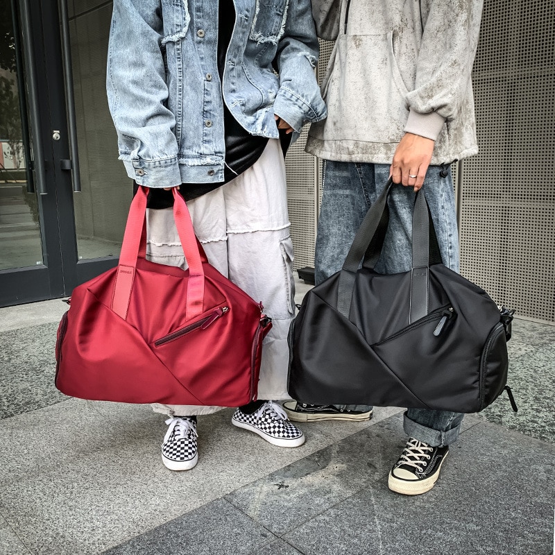 Luggage bag portable travel bag multi function independent shoe position dry wet separation waterproof exercise fitness bag