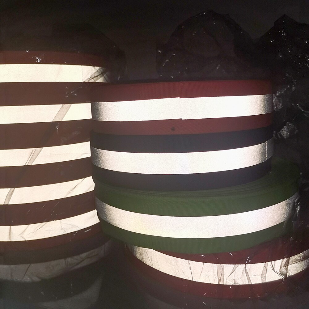 Sew On Silver Reflective Tape for Chothing Safety Fabric Webbing Trim Strip 5cm x 2cm x 2m