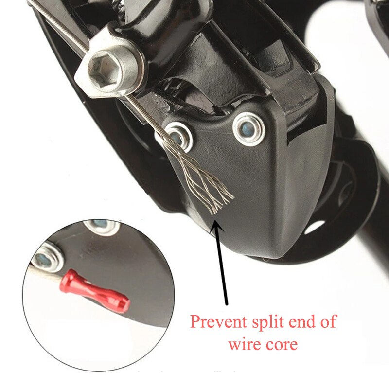 50 stk cykel kabel hætte endestykker aluminiumslegering bremse cykel bremse kabel hus cykel kabel rør cykel tilbehør kabel cap