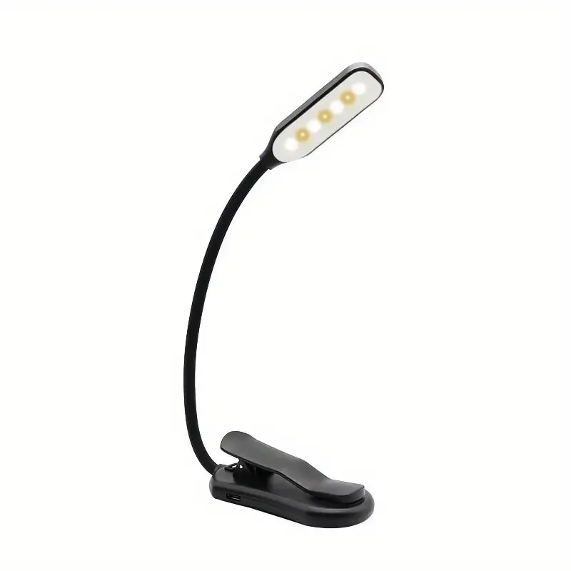 Oplaadbare boekleeslamp, LED-boeklamp voor lezen in bed - Oogzorgzame instelbare helderheid 3 kleurtemperaturen: Default Title