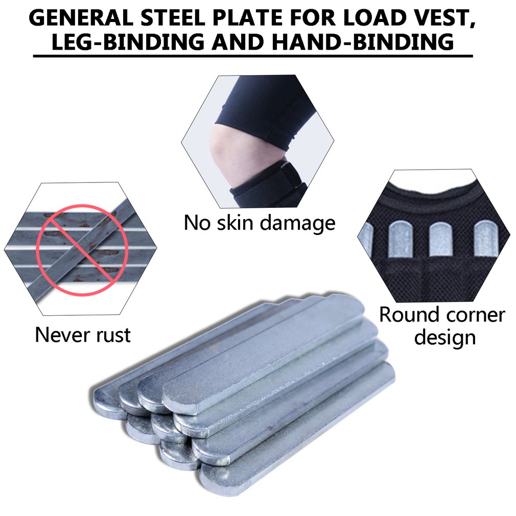 Stalen Platen Voor Strakke Gewicht Vest Houders En Onzichtbare Staal Speciale Scheenbeschermers Anti-Roest En Anti-Oxidatie