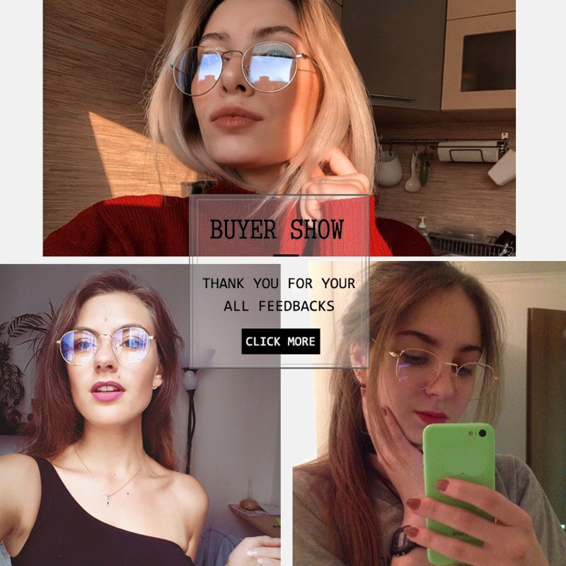Gafas clásicas redondas, montura Simple, cristales planos, luz clásica, miopía, Gafas de Metal para mujer, montura de gafas de estilo intelectual literario