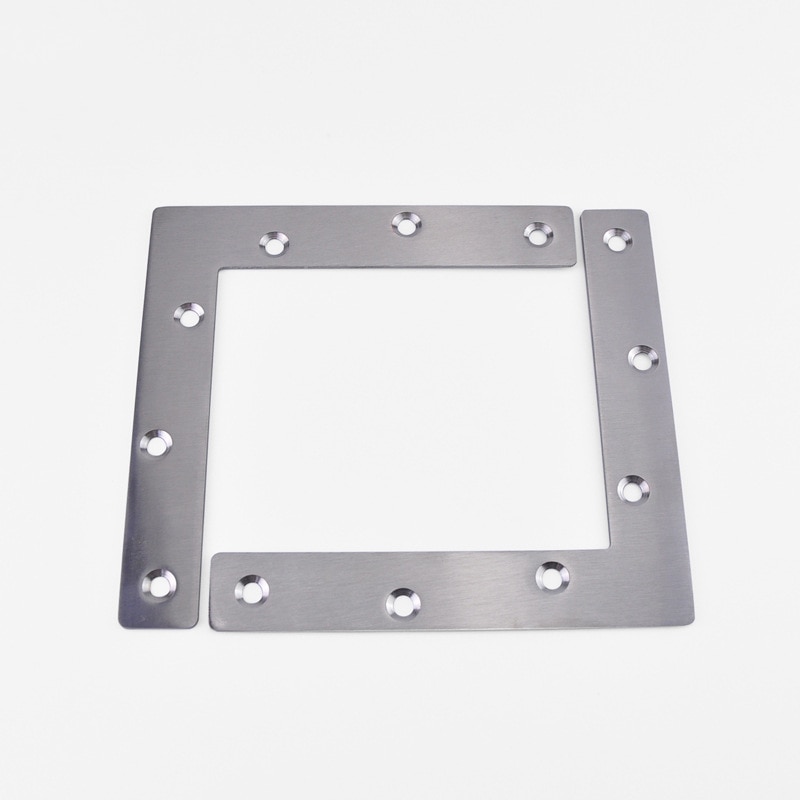 FGHGF 90 Degree L Shaped Stainless Steel Flat Plate Corner Brace Angle Brackets