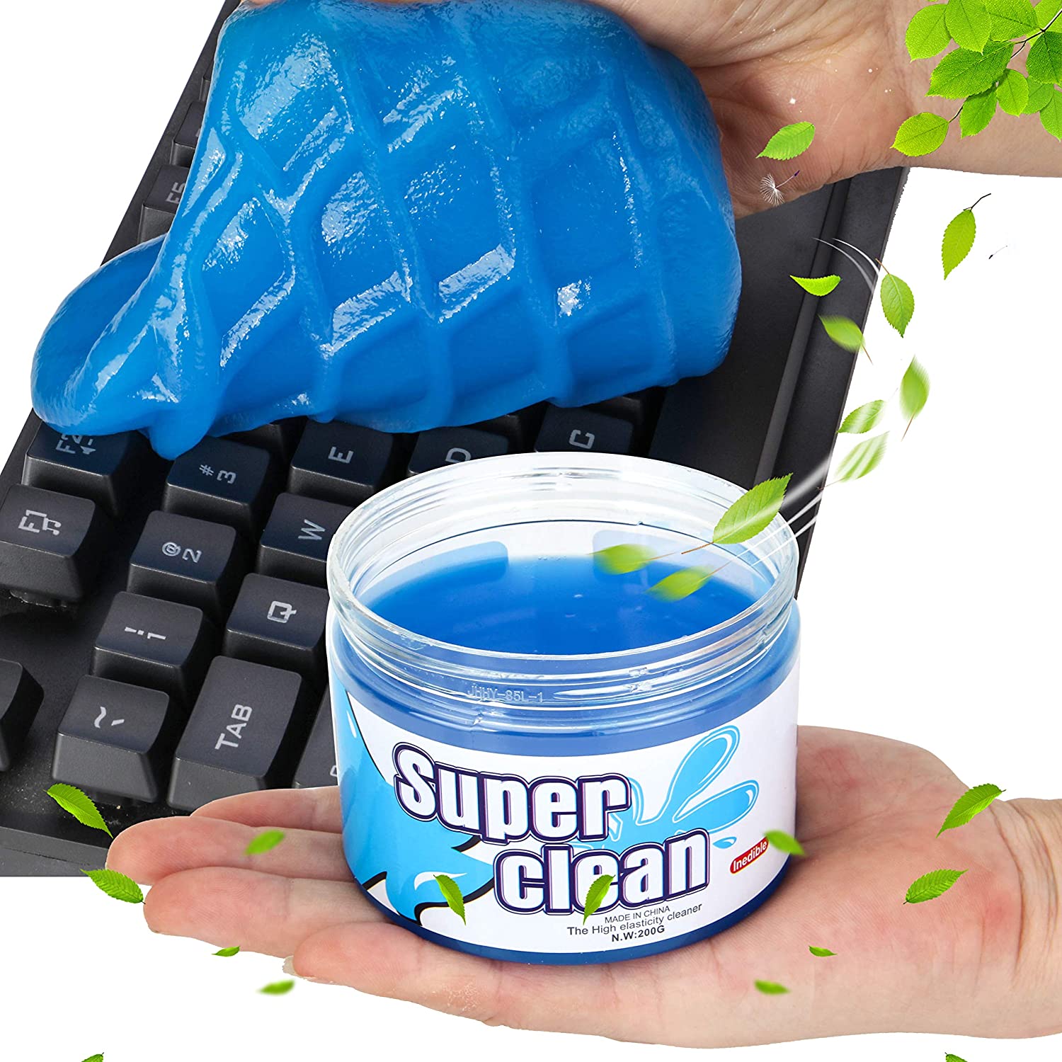 Auto Air Vent Magic Dust Cleaner Laptop Computer Toetsenbord Slijmerige Gel Soft Dust Remover Lijm Home Office Cleaning Tool 200G