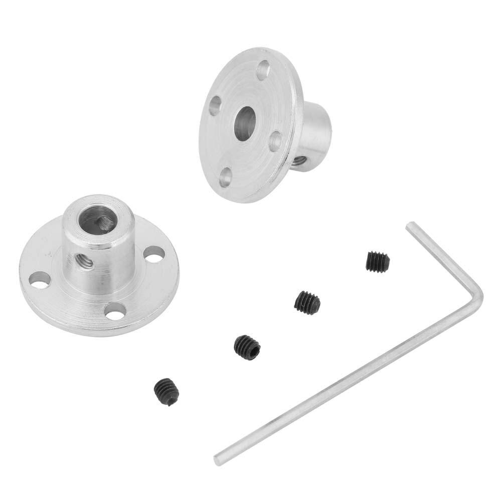 2Pcs M3 Rigid Flange Coupling Motor Shaft Coupler Connector ID 5mm OD 10mm Flange Coupler