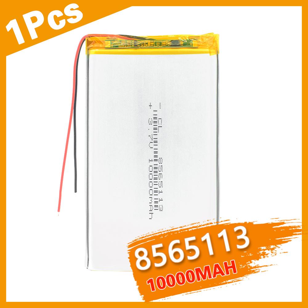 3.7V polymer lithium battery 10000mah 8565113 mobile power charging treasure DIY rechargeable For MP4 GPS Tablet MID Power Bank