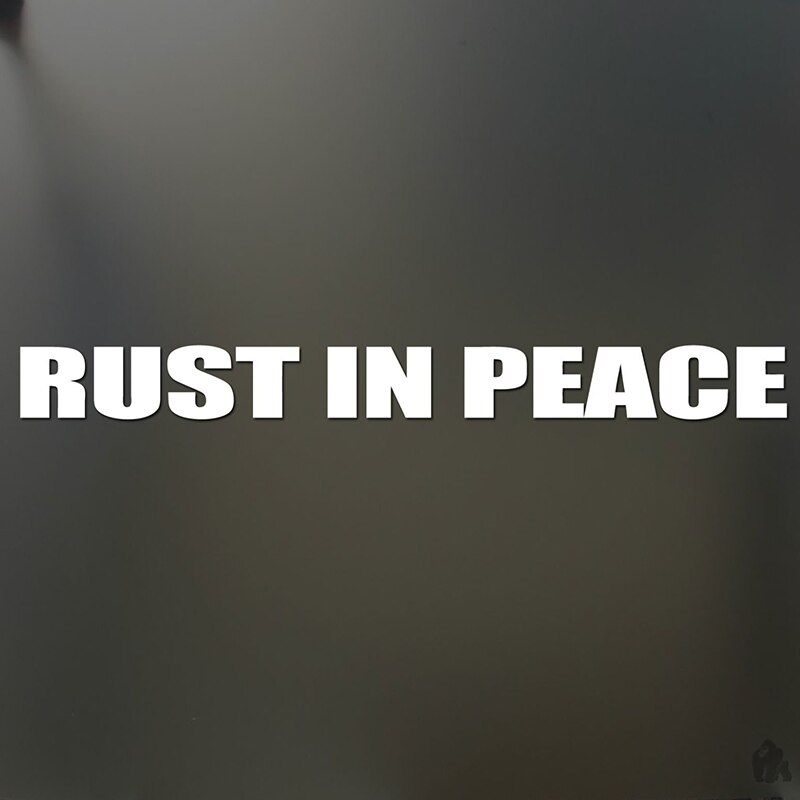 Rdza w pokoju naklejki śmieszne Jdm Wyścig naklejki na okna 18x4cm