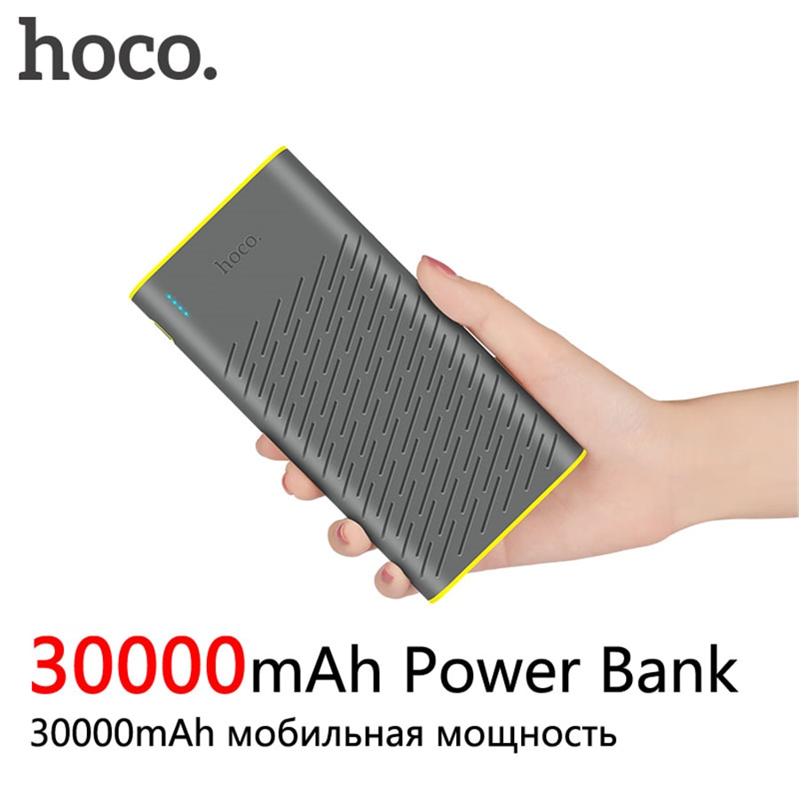 HOCO B31A Power Bank 30000 mAh 18650 Draagbare Externe Batterij Universele Mobiele PowerBank 30000 mAh Snelle Laders