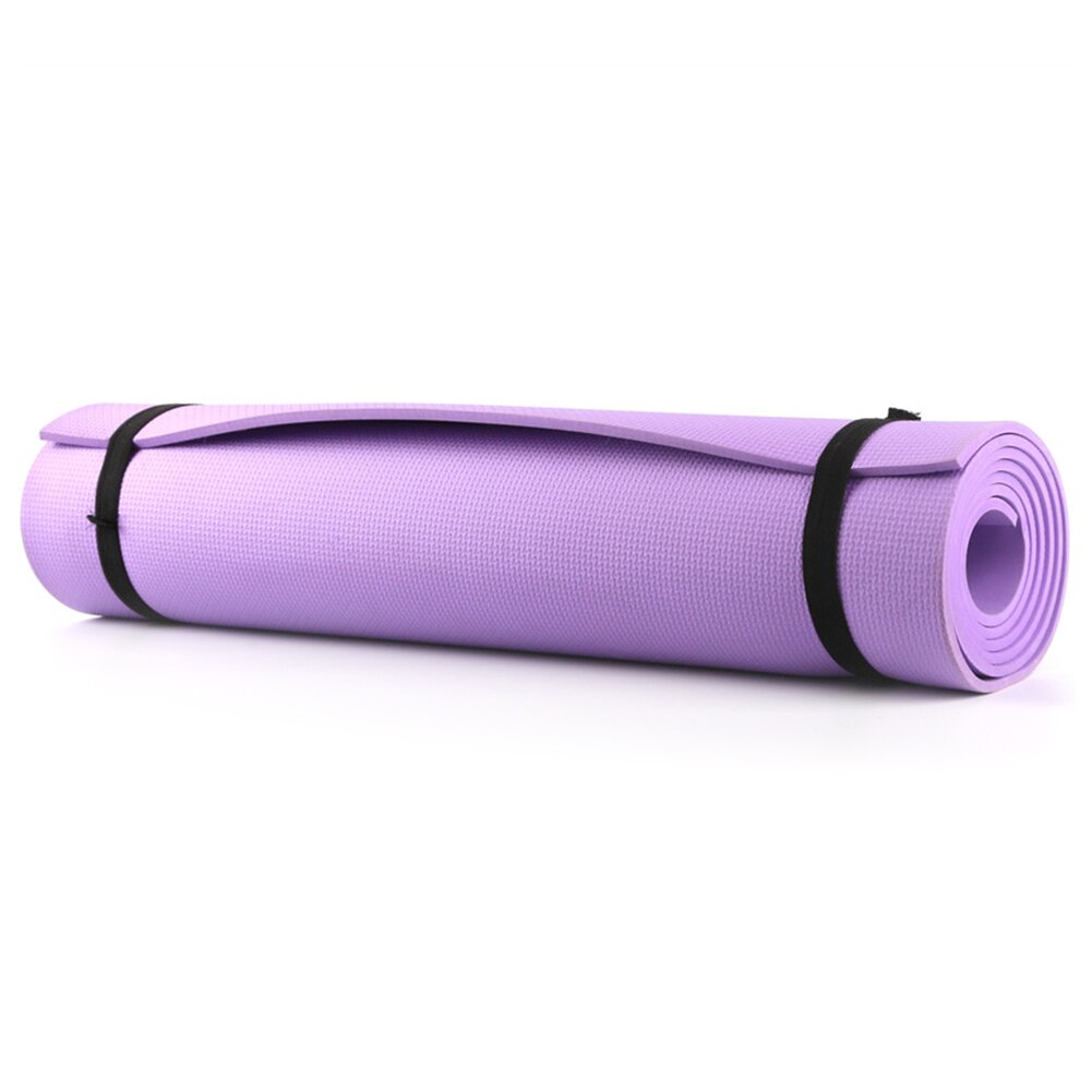 4mm/6mm Thick EVA Yoga Mat All Purpose Non-Slip Gymnastic Pilates Exercise Mat Multi-function Equipment for Exercise: 6mm-Purple